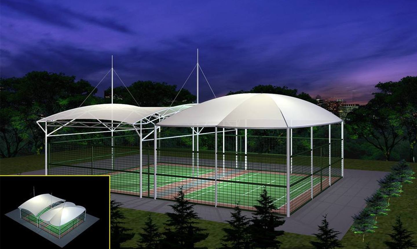 PVDF球場施工膜結(jié)構(gòu)工程 項(xiàng)目籌備與設(shè)計規(guī)劃的精要